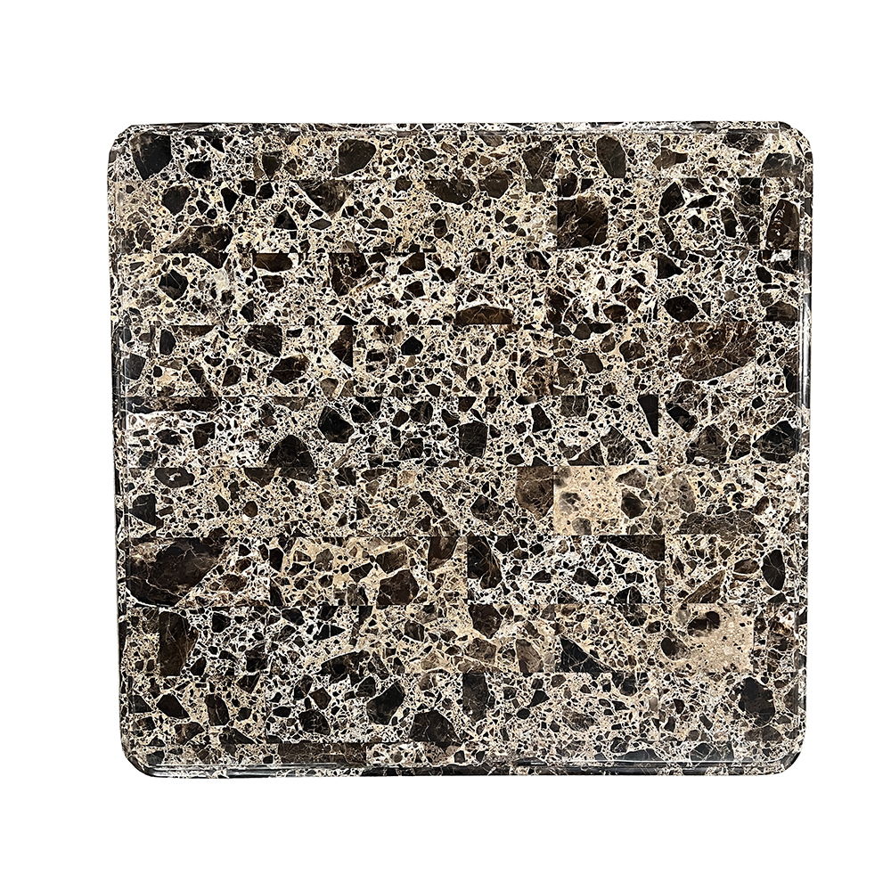 Nayla - End Table - Natural Marble Top & Cherry