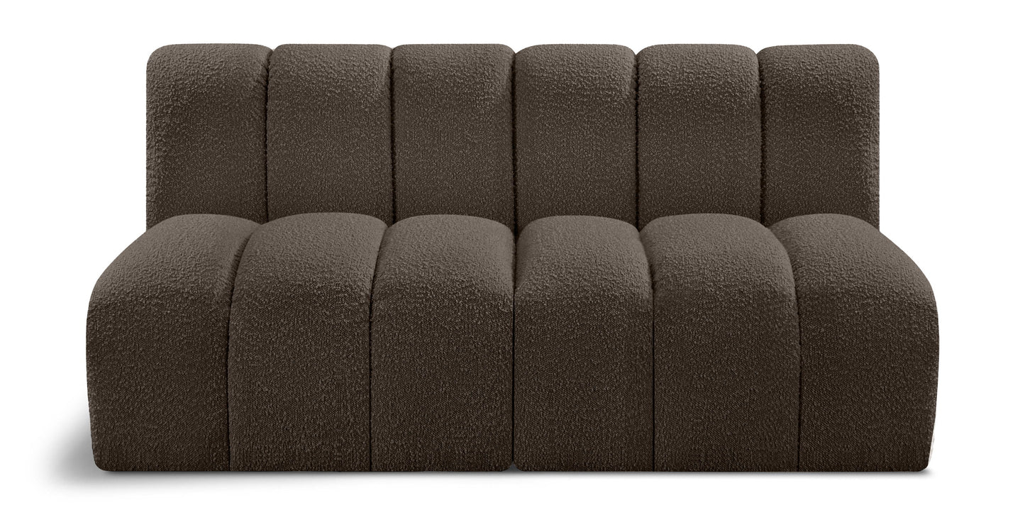 Arc - Boucle Fabric 2 Seats Modular Sofa