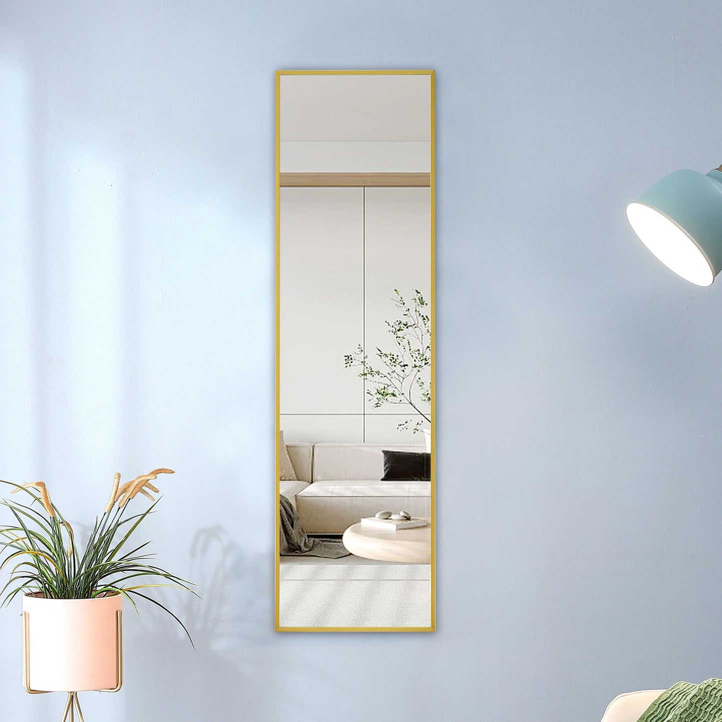 4th Generation Wall Mounted Full Body Mirror For Bathroom Bedroom Decorative Use - Transparent