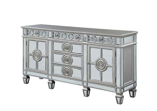 Varian - 36" Server - Mirrored & Antique Platinum