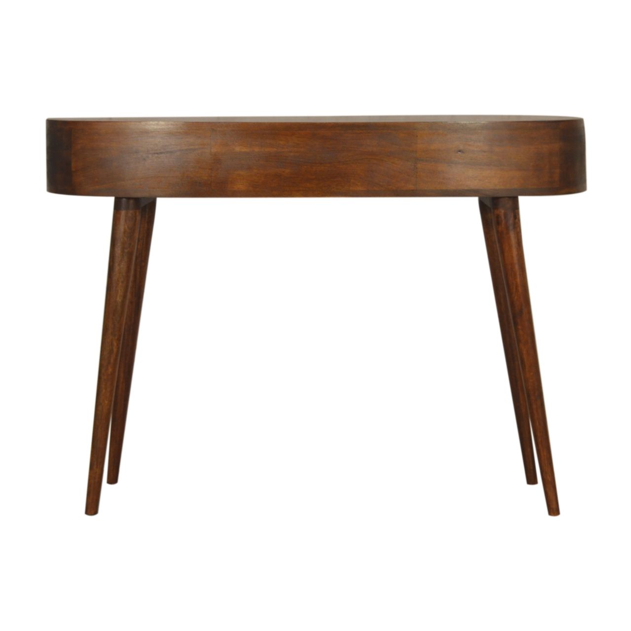 Wave Writing Desk, 2 Drawer - Chestnut