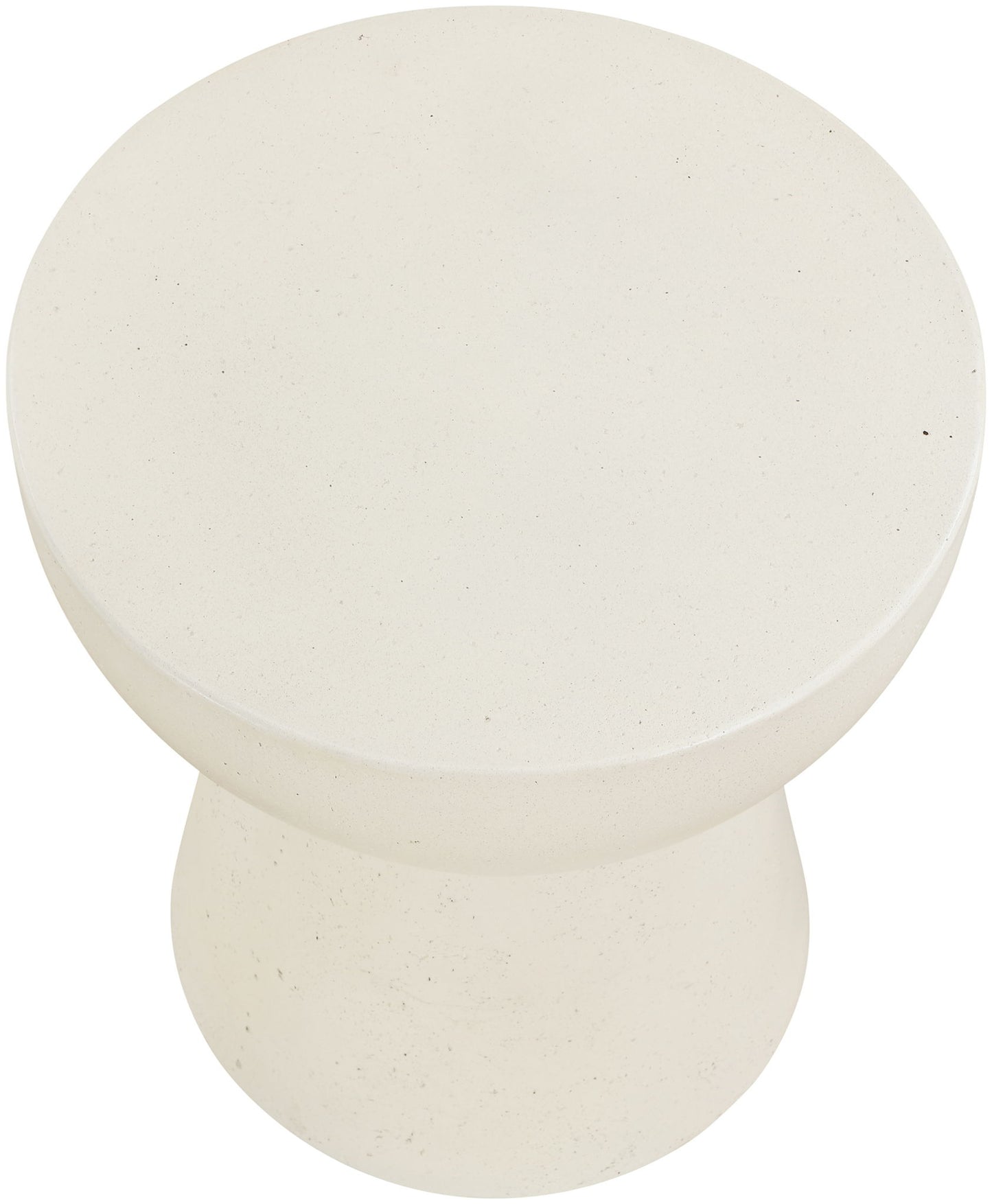 Avaya - Concrete And Fiberglass Indoor / Outdoor End Table - Cream