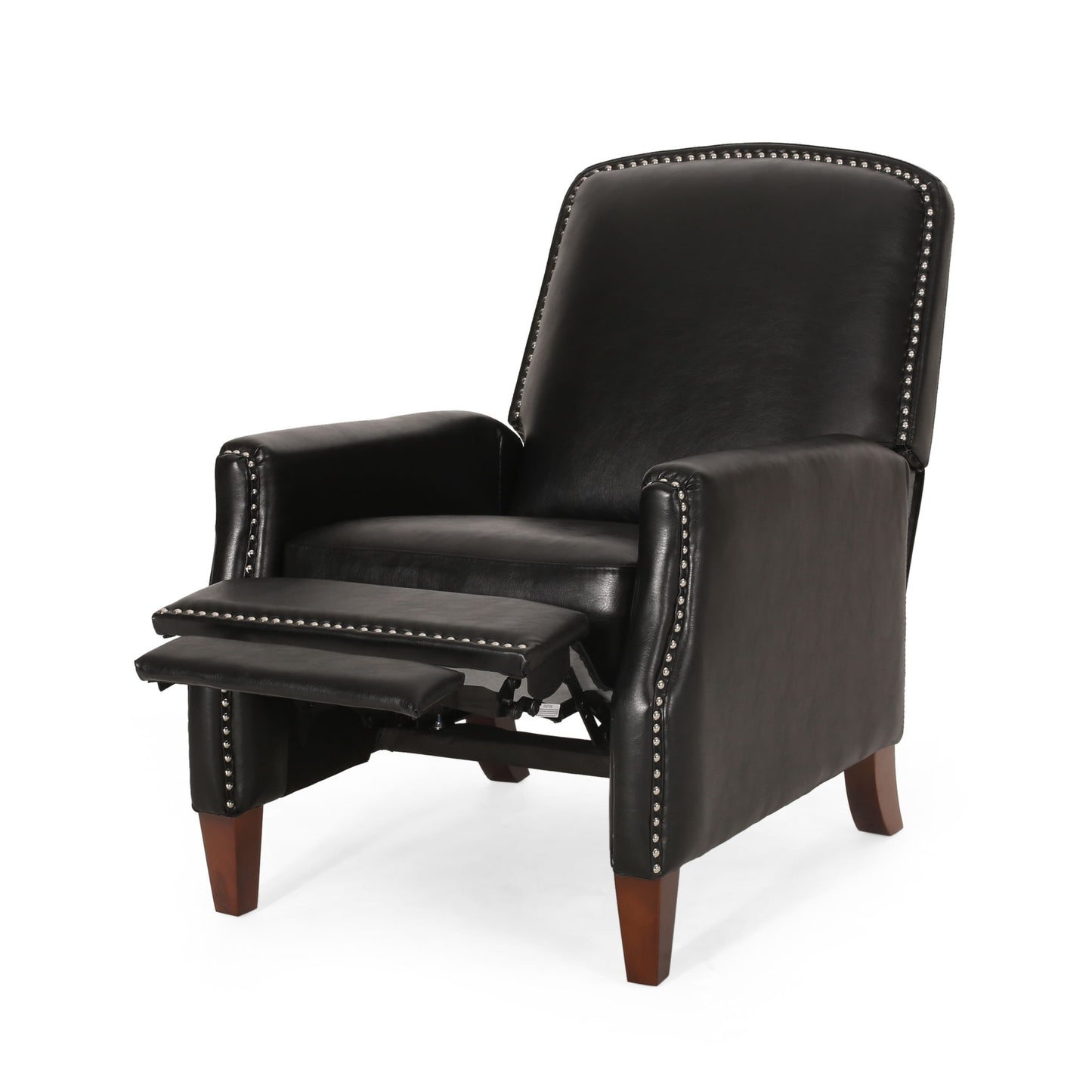 Recliner Chair With Rivets - Black
