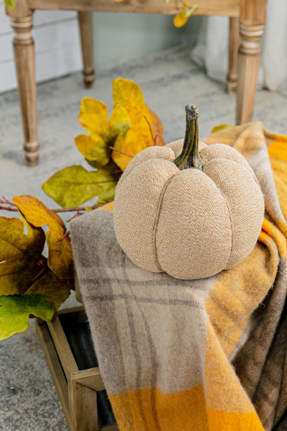 Weighted Pumpkin Ornament Decor For Holiday Harvest Festival Fall Festival & Thanksgiving