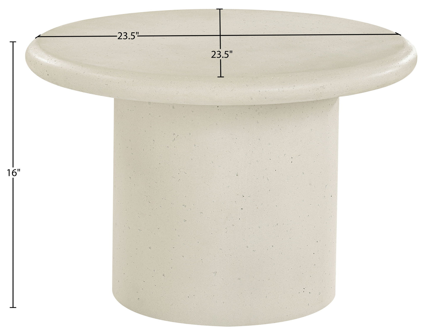 Emara - Concrete And Fiberglass Indoor / Outdoor Coffee Table