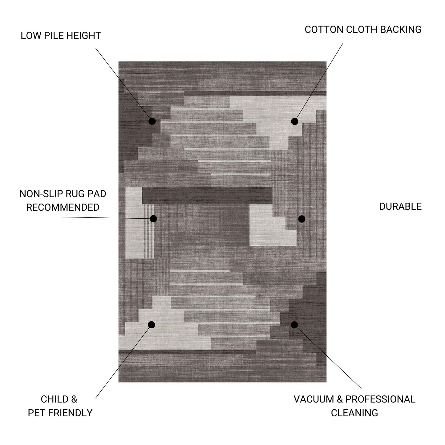 Fenix - 30" X 46" Accent Rug - Silver