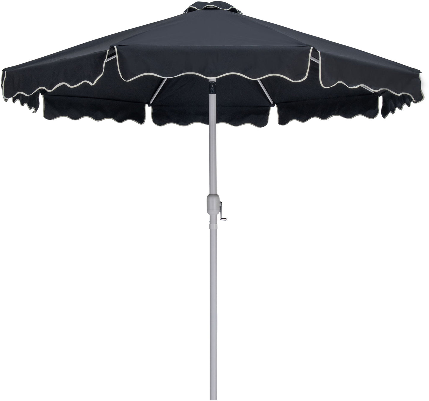 Amalfi - Aluminum Patio Umbrella - Black Base / White Pole