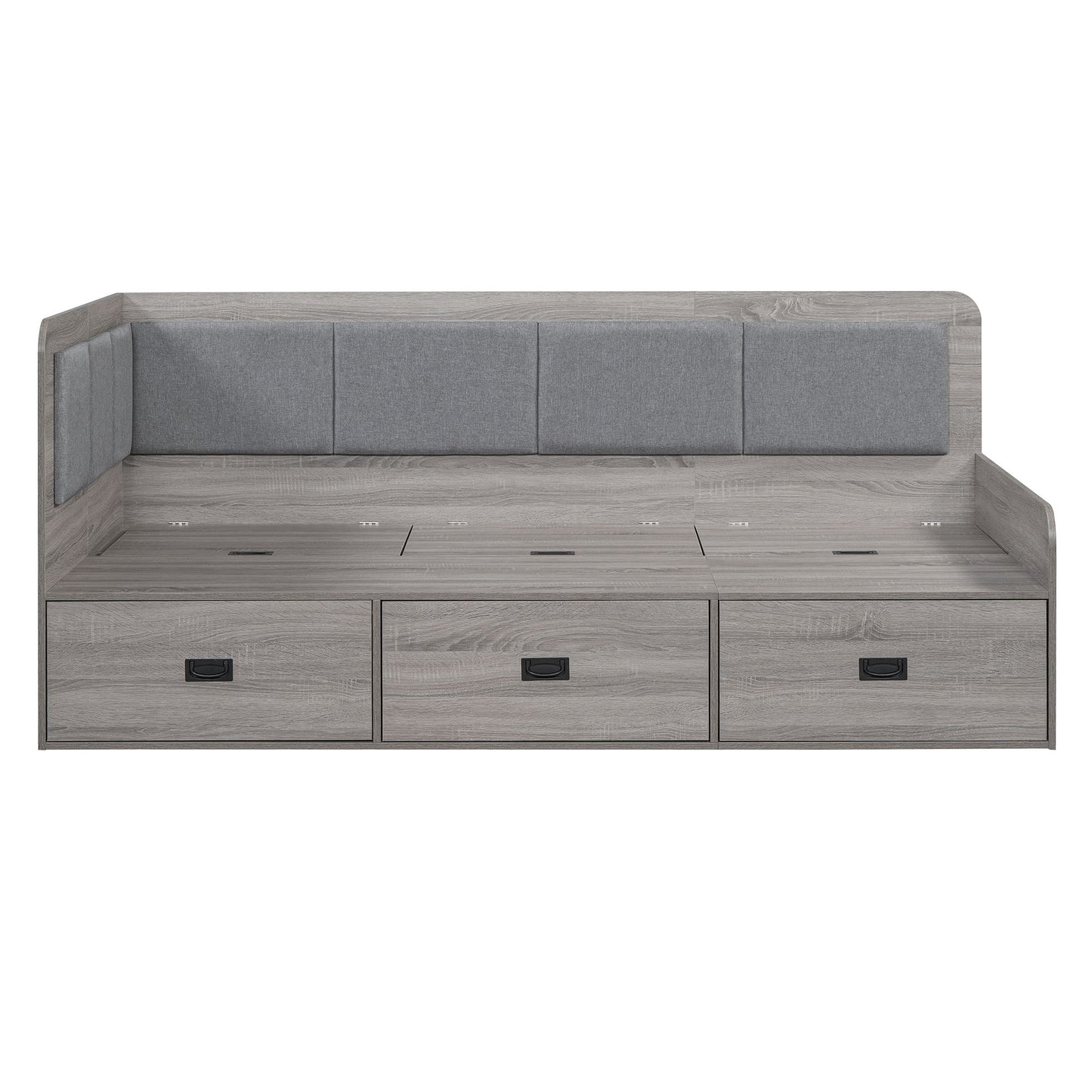 Daybed With 3 Drawers And 3 Storage Compartments