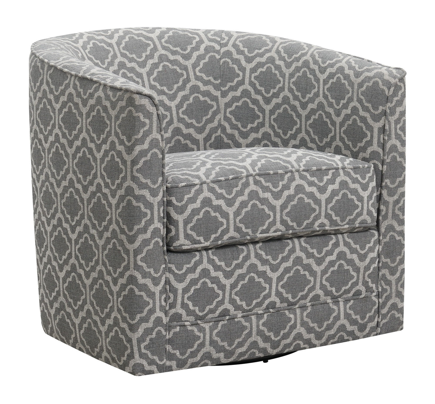 Abstract Swivel Accent Chair