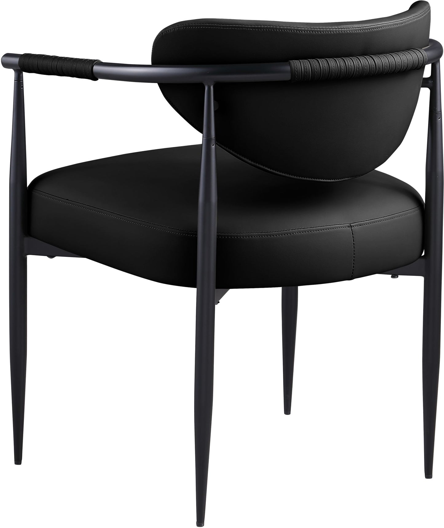 Virella - faux Leather Upholstered Dining Chair (Set of 2) - Black Base