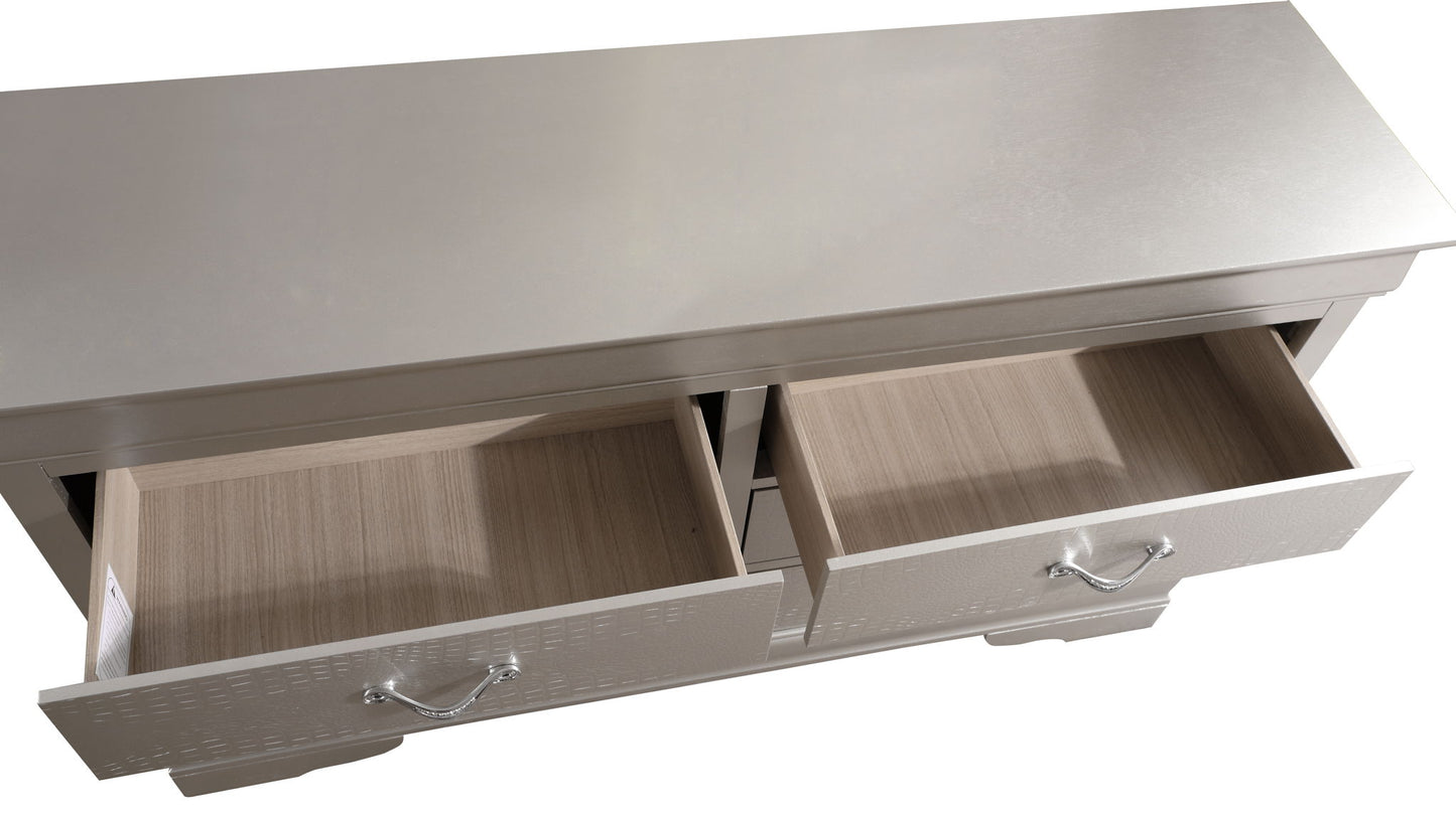 Modern Sophisticated Dresser - Silver Champagne