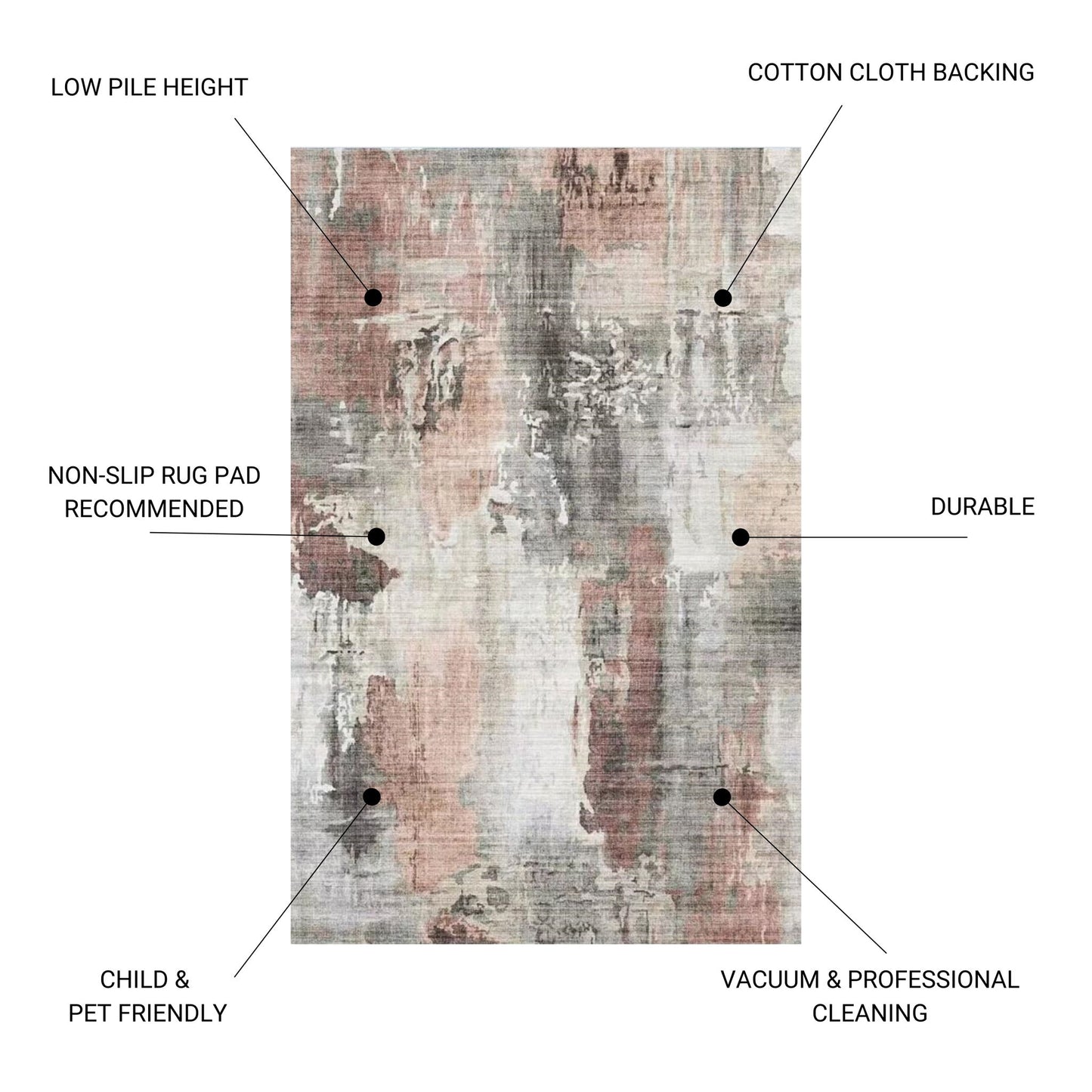 Fenix - 30" X 46" Accent Rug, Elegant Design - Ivory