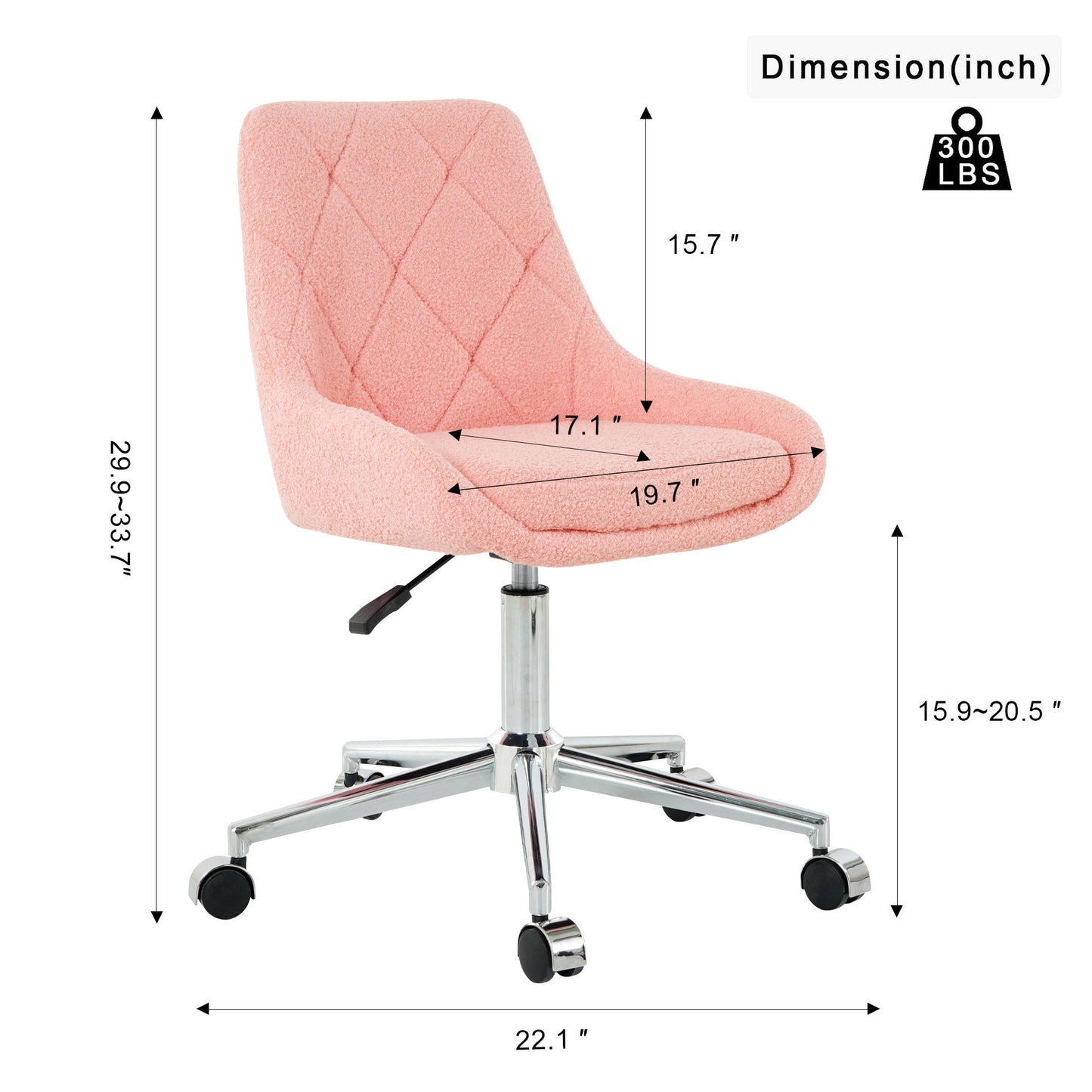 Adjustable And Space-Saving Chair With Electroplated Legs