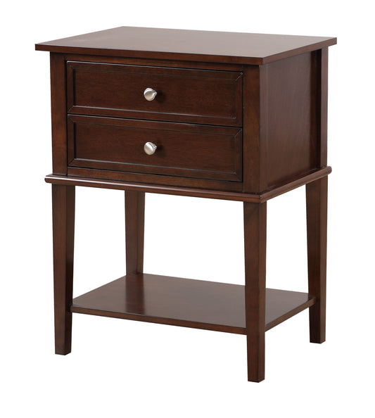 Newton - Stylish Contemporary Nightstand - Cappuccino