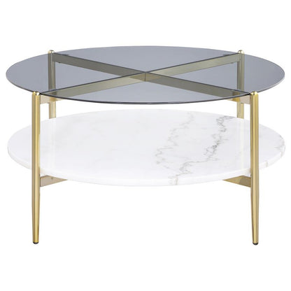 Jonelle - Round Glass Top Table