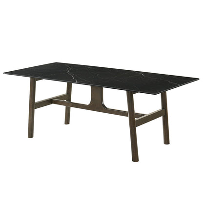 Destin - Dining Table - Sintered Stone & Walnut