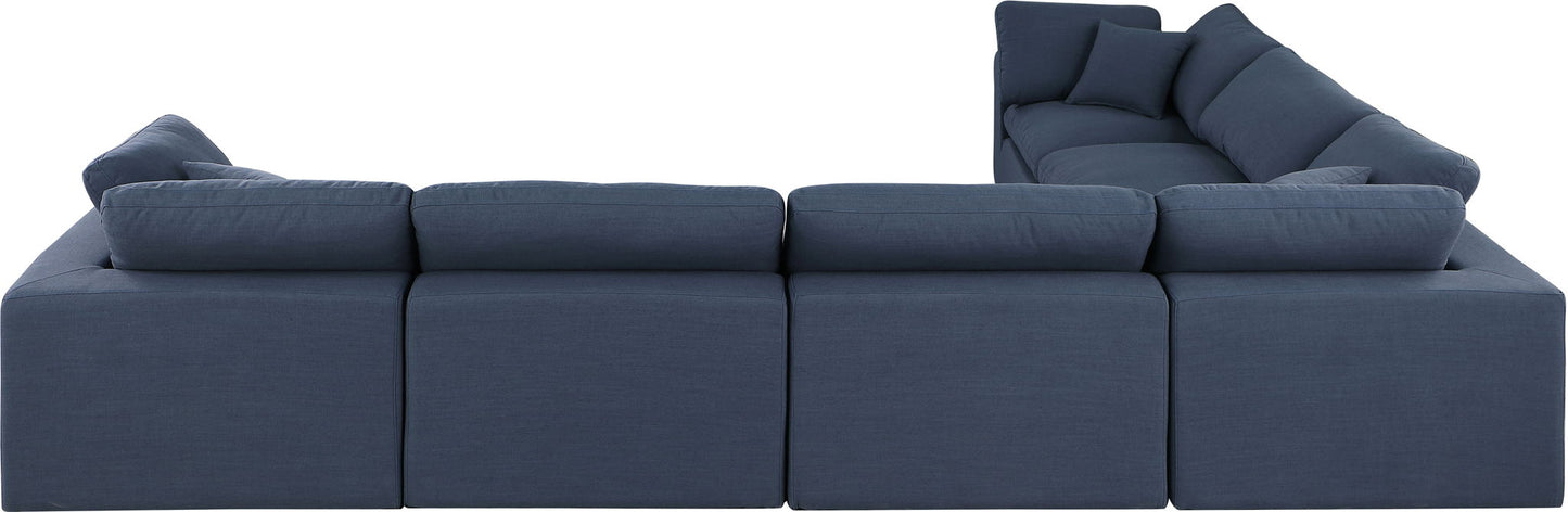 Comfy - 6 Piece Linen Modular Corner Sectional