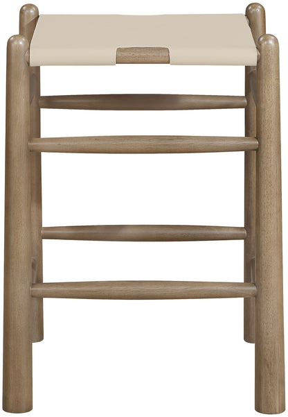 Santos - Backless Counter Stool With Stained Brown Base