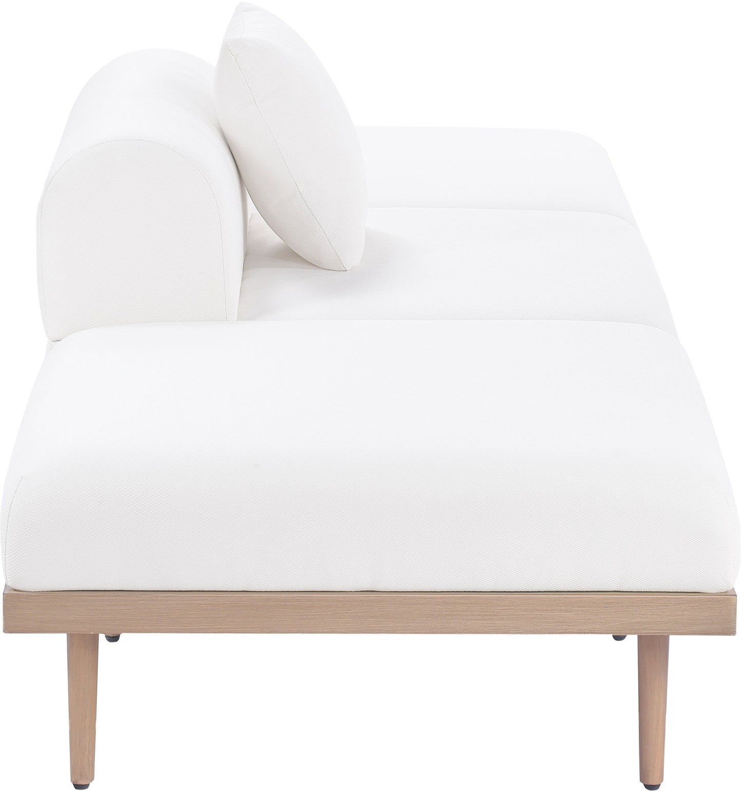 Laguna - 3 Piece Resilient Water Resistant Fabric Outdoor Patio Armless Modular Sofa