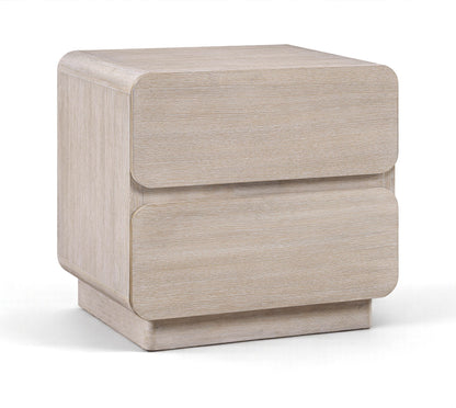 Adagio - Solid Wood And Oak Veneer Nightstand - Natural