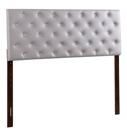 Casual Upholstered Headboard - Light Gray