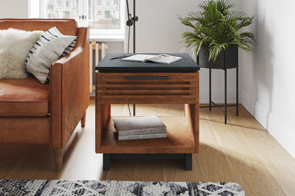 Side Table - Black / Bourbon