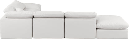 Indulge - Faux Leather 6 Piece Modular Armless Sectional