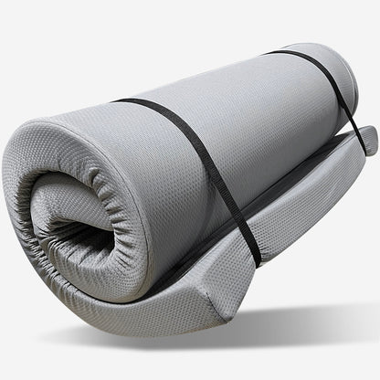 Memory Foam Camping Mattress, Foldable, Portable Comfort With Water Resistant Cover