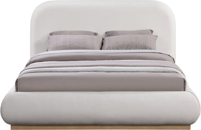 Vaughn - Linen Bed With Natural Base