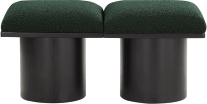Pavilion - 2 Piece Modular Bench With Black Base