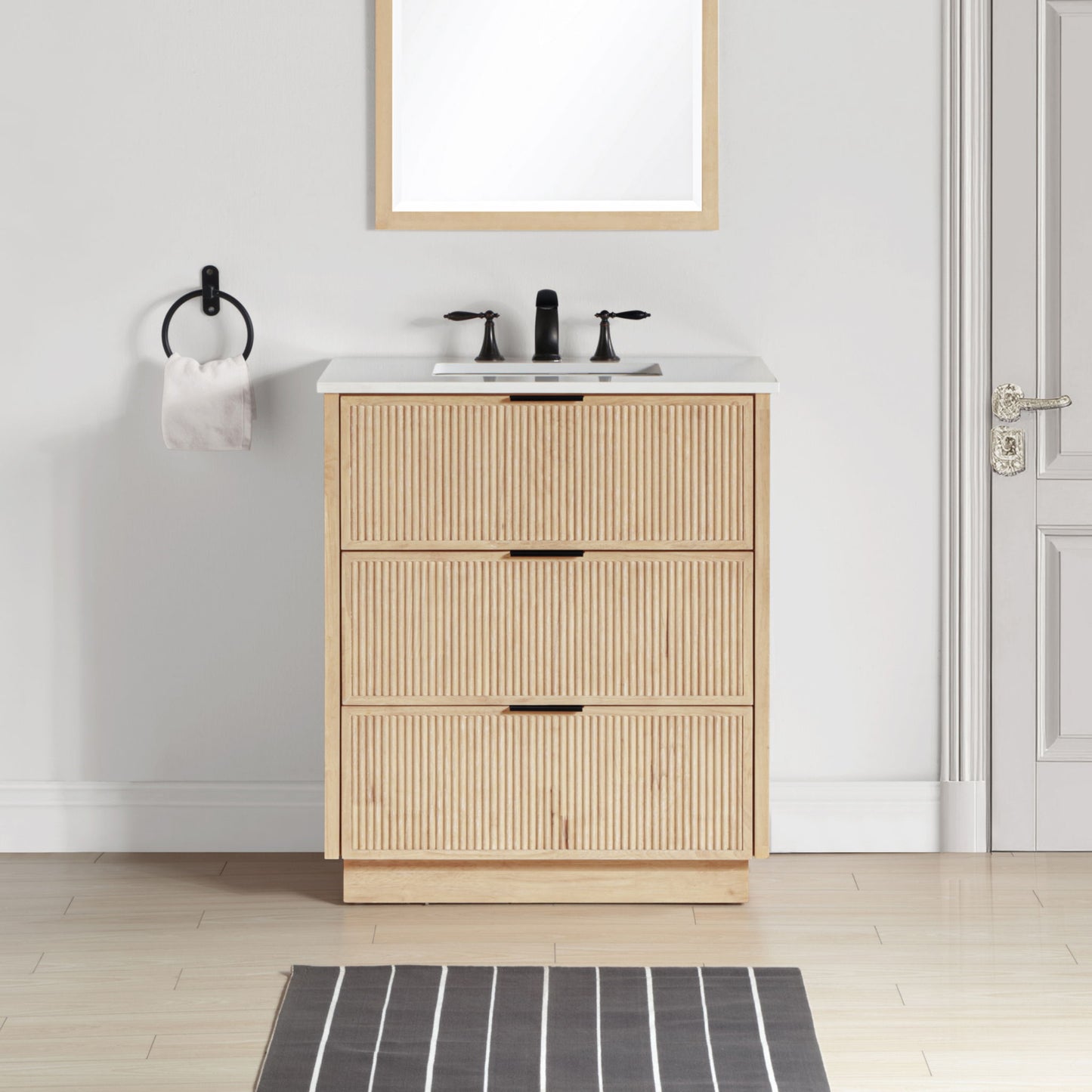 Willard - Engineered Stone And Solid Wood Bathroom Vanity