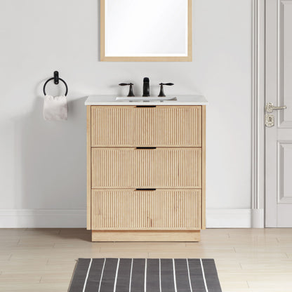 Willard - Engineered Stone And Solid Wood Bathroom Vanity