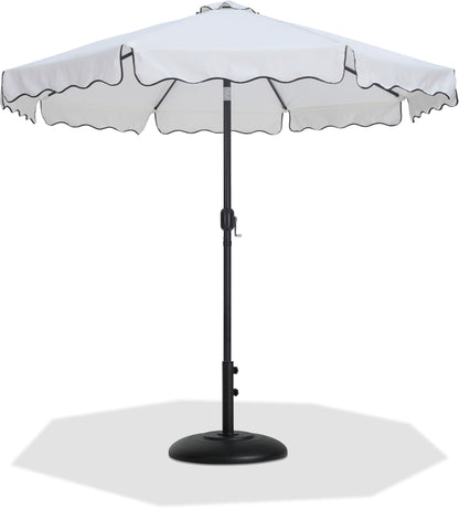 Amalfi - Patio Umbrella - Black Base / Black Pole
