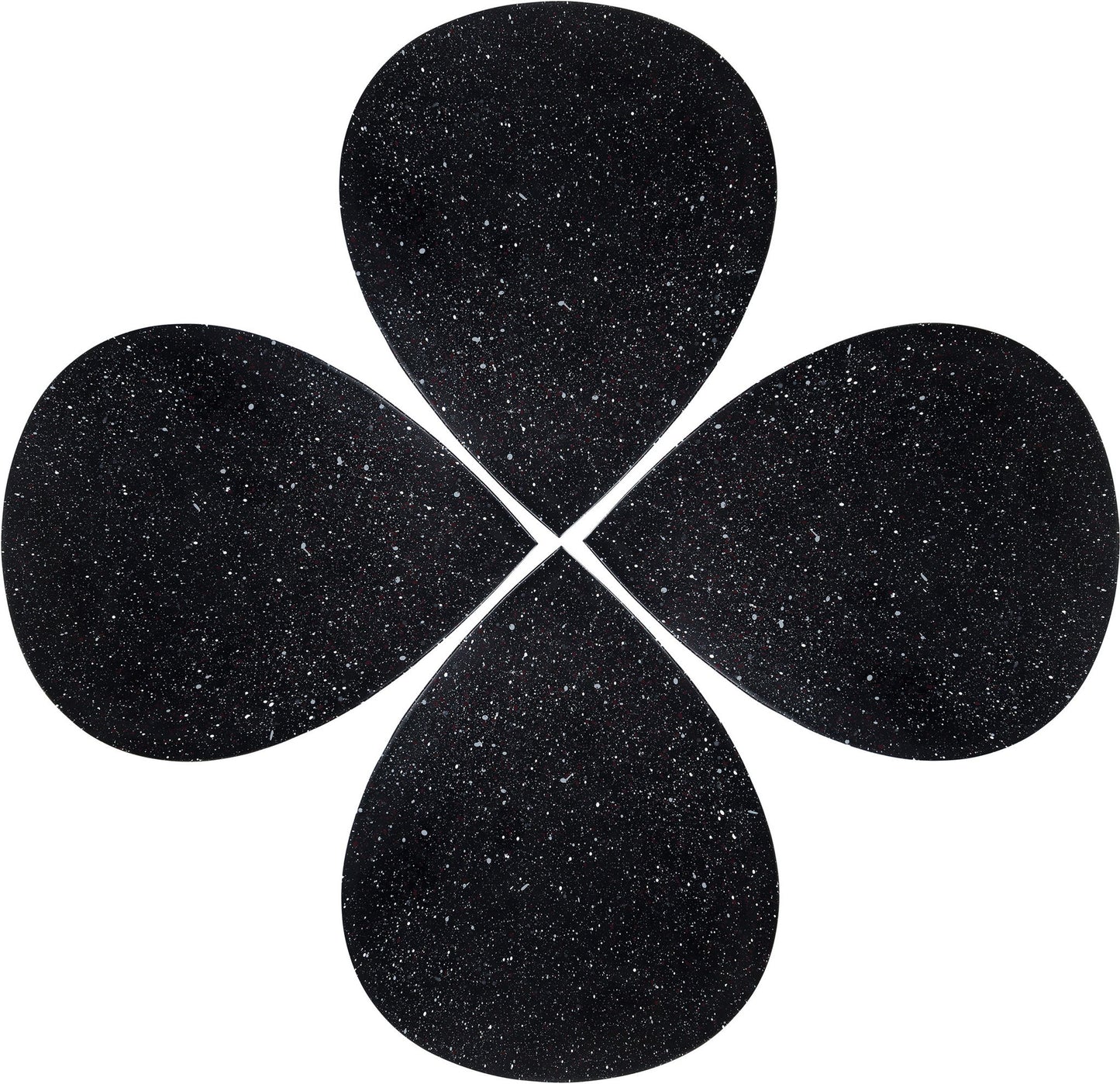 Petal - Coffee Table - Black Terazzo