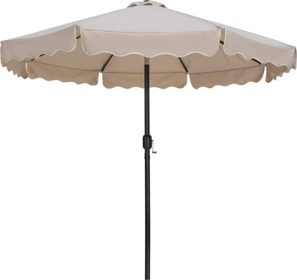 Amalfi - Aluminum Patio Umbrella - Black Base / Black Pole