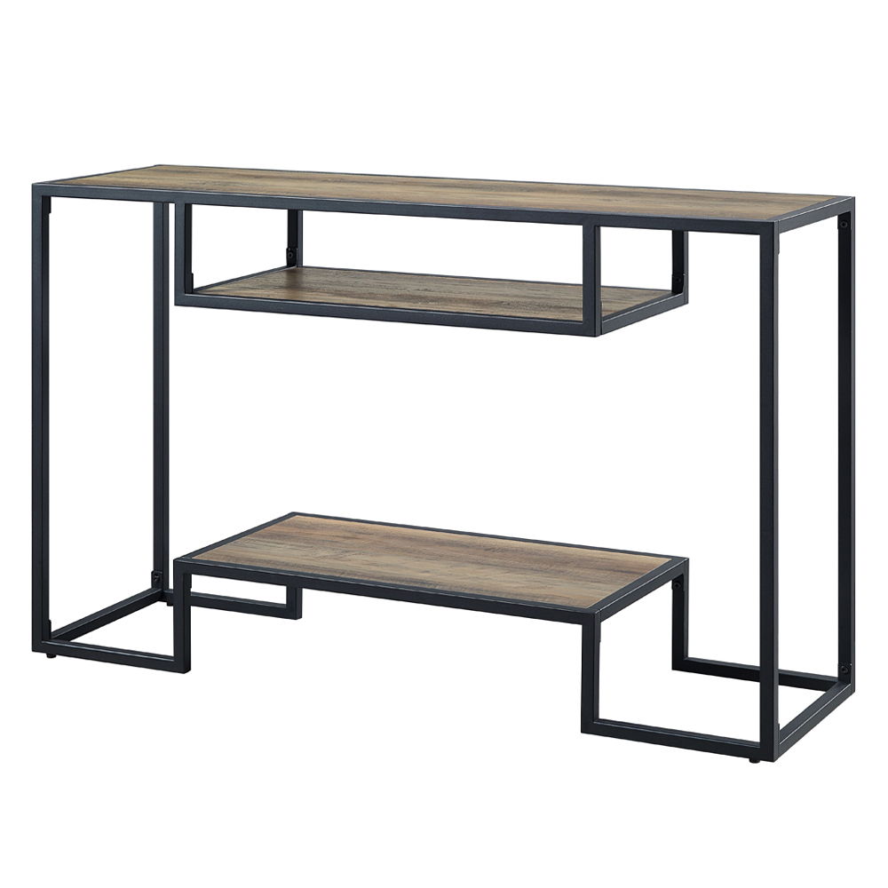 Idella - Sofa Table - Rustic Oak & Black