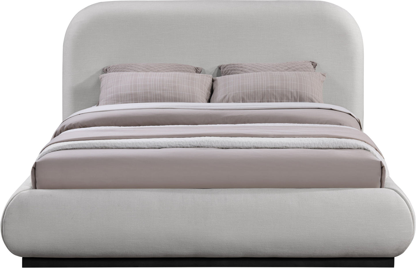 Vaughn - Chenille Bed With Black Base