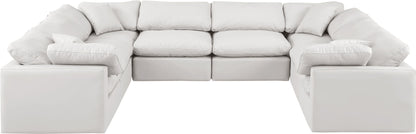 Indulge - Faux Leather 8 Piece Modular Sectional