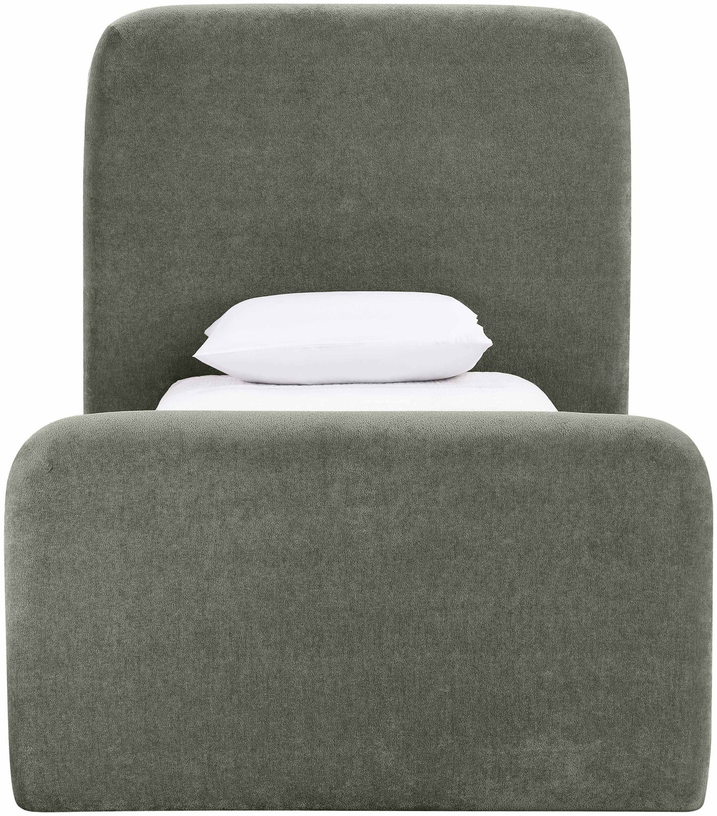 Fira - Chenille Fabric Upholstered Bed