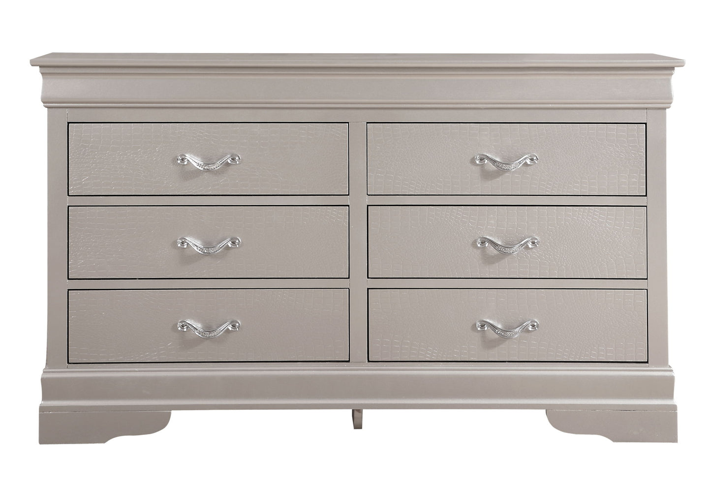 Modern Sophisticated Dresser - Silver Champagne