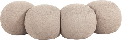 Apollo - Boucle Fabric Bench