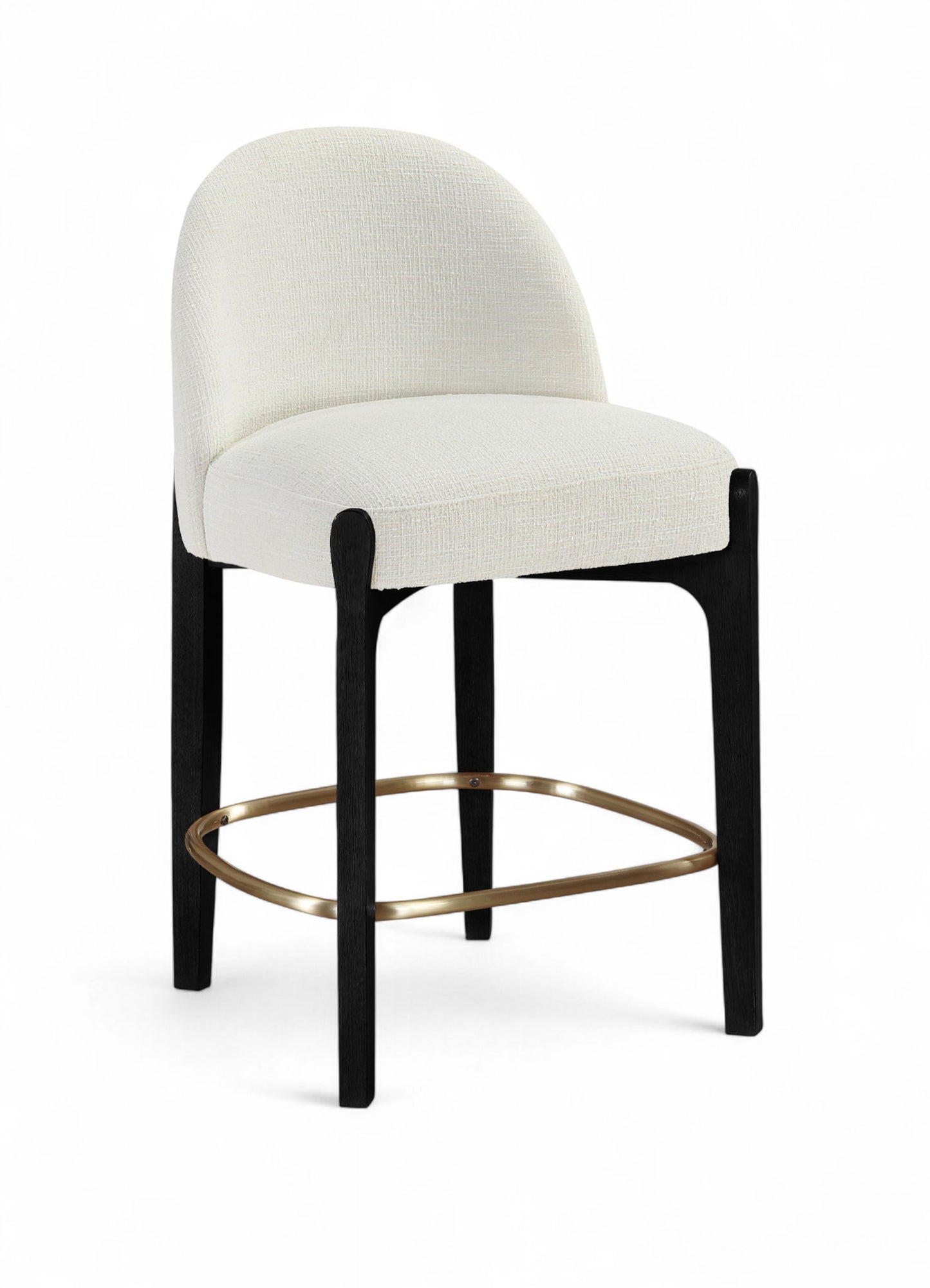 Torino - Counter Stool With Brushed Black Base