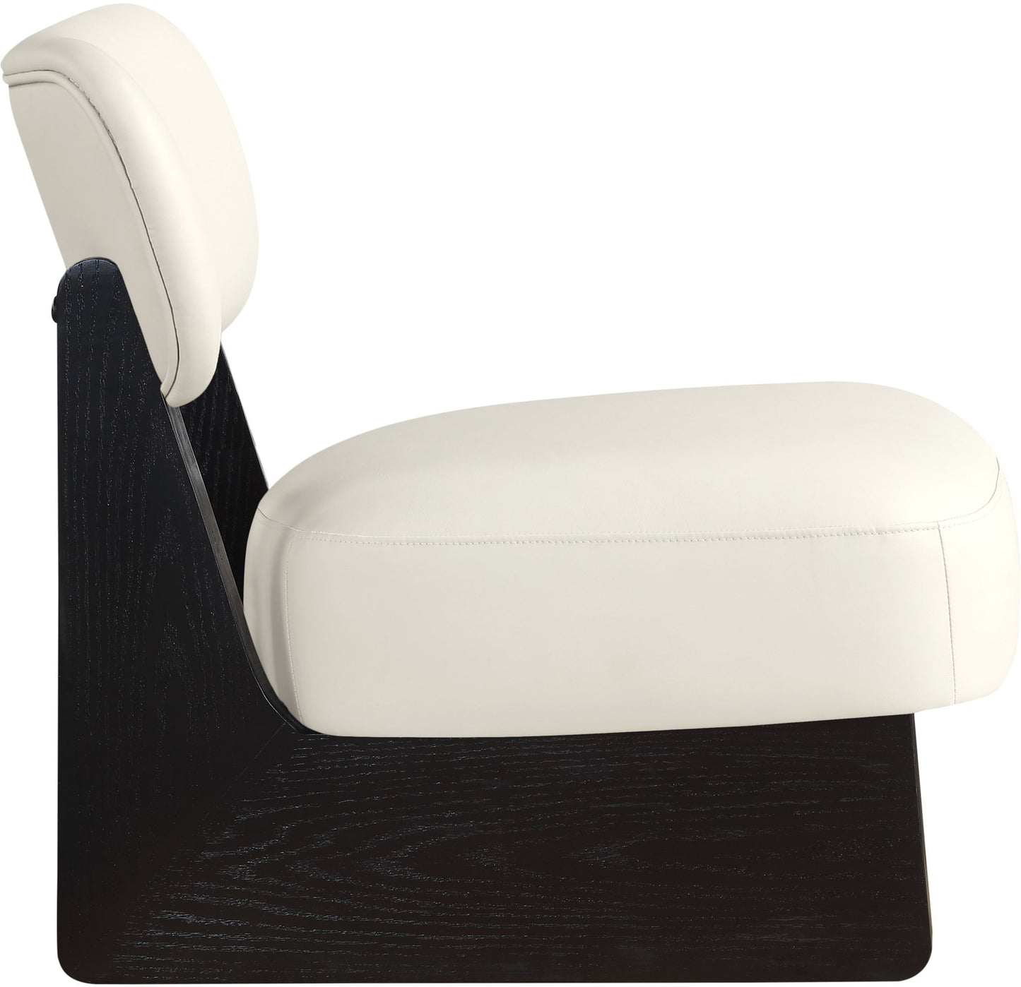 Vetra - Vegan Leather Upholstered Accent Chair With Black Base