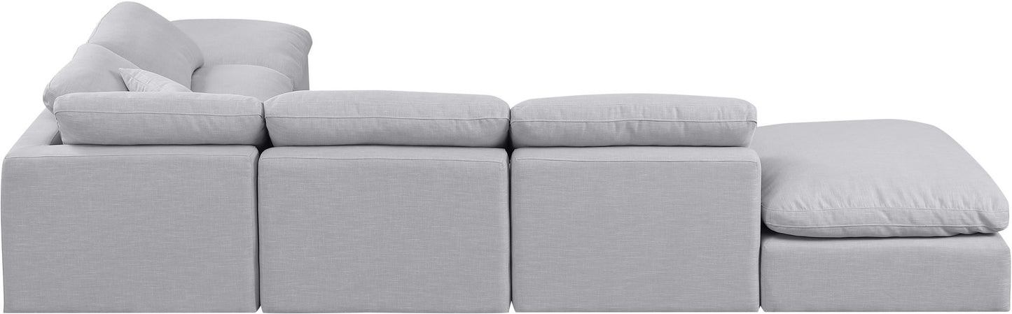 Indulge - Linen 6 Piece Modular Armless Sectional