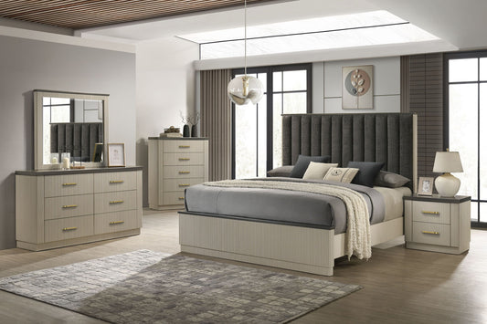 Casey - Dresser - Beige / White