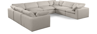 Comfy - 8 Piece Linen Modular Sectional