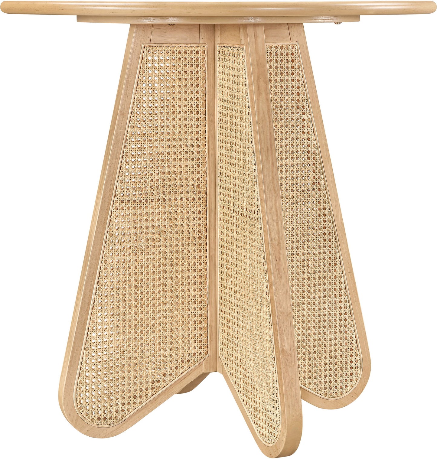 Butterfly - Solid Wood And Natural Cane Table With Natural Top