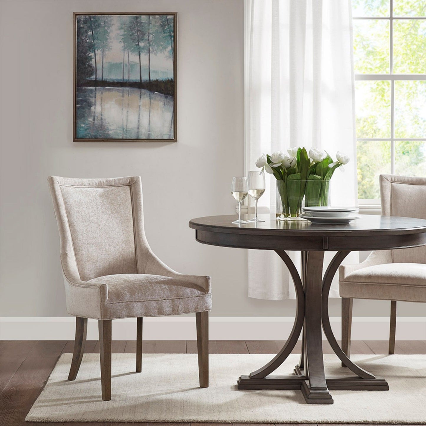 Ultra - Dining Side Chair With Chenille Upholstery (Set of 2)