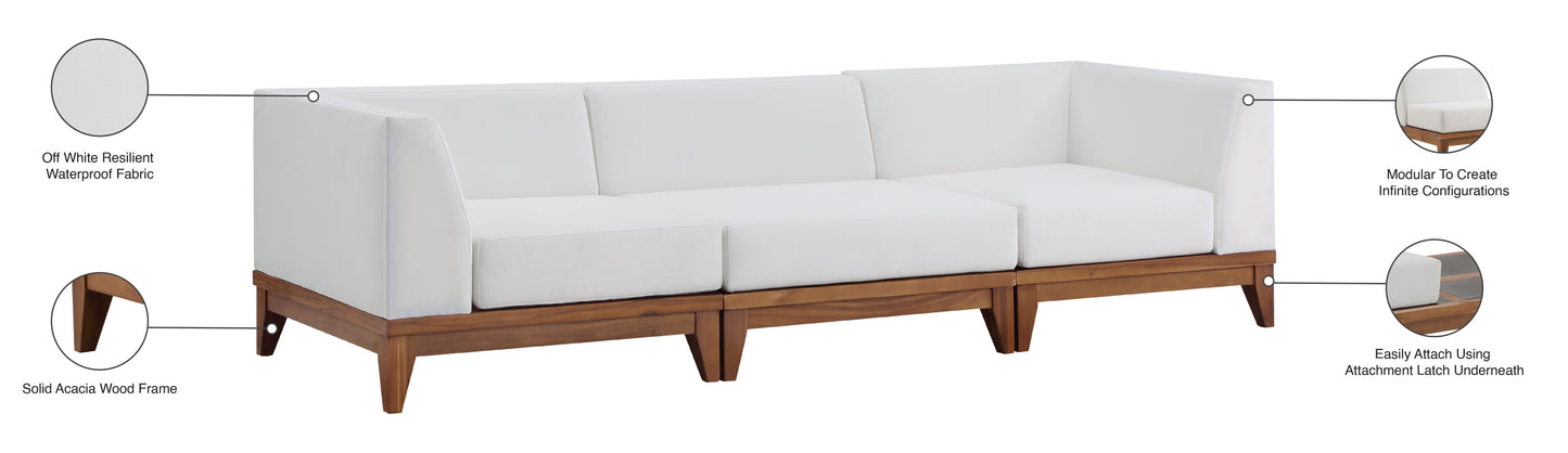 Rio - 3 Piece Modular Sofa - Off White