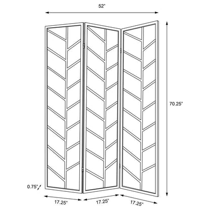 Mila - 3-Panel Room Divider Folding Shoji Screen - Walnut